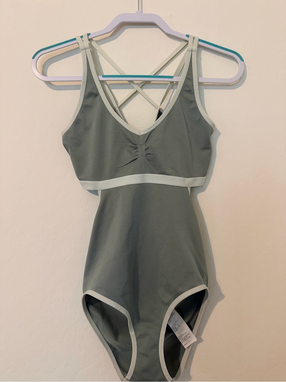 Women’s Abercrombie & Fitch Sage Green One-Piece Swimsuit, NWOT, Medium